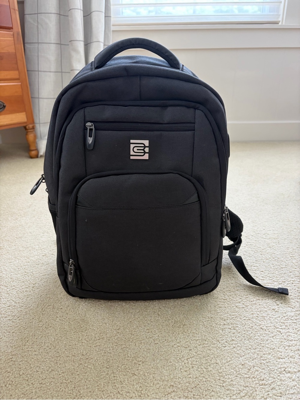 Bruno Cavalli Slim Business Travel Laptop Backpack with USB Port